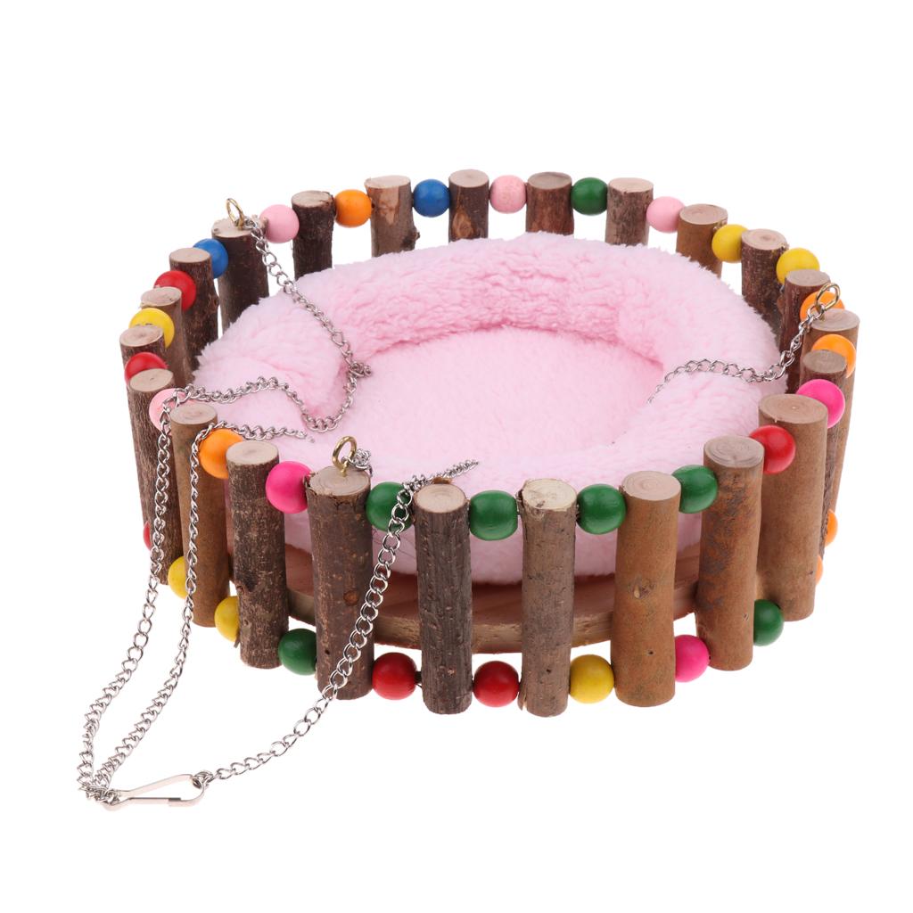 Hamster Squirrel Cage Hammock Hanging Nest Bed Small Animal Toy Random S