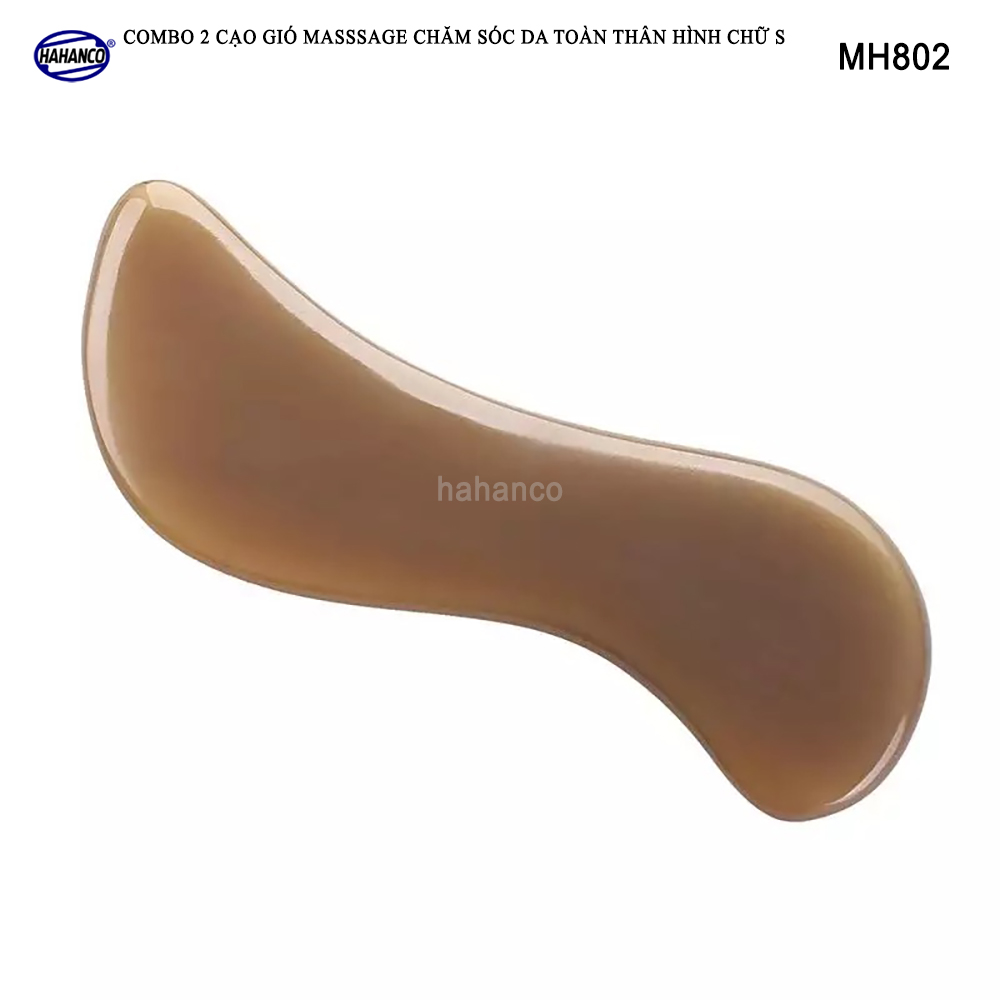 COMBO 2 chiếc Cạo gió masssage chăm sóc️ da toàn thân hình chữ S - Chăm sóc sức khỏe