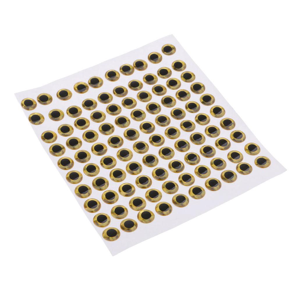 300pcs 3D Holographic Fishing Lure Eyes for Fly Tying Lure Crafts DIY Tool