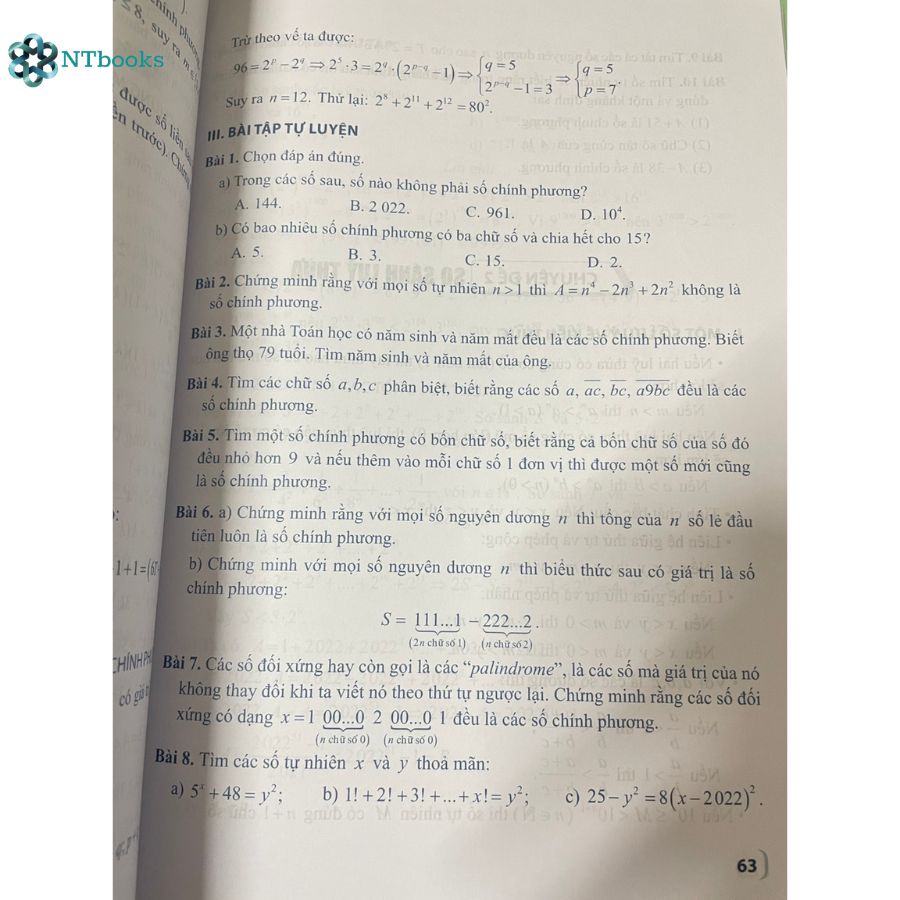 Sách Bài tập nâng cao và một số chuyên đề Toán 6 Tập 1 (Theo chương trình giáo dục phổ thông 2018)