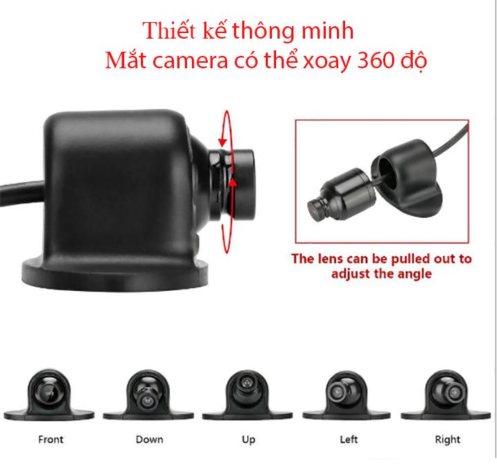 Camera tiến camera cặp lề gắn gương phải hoặc trái UFO 720P