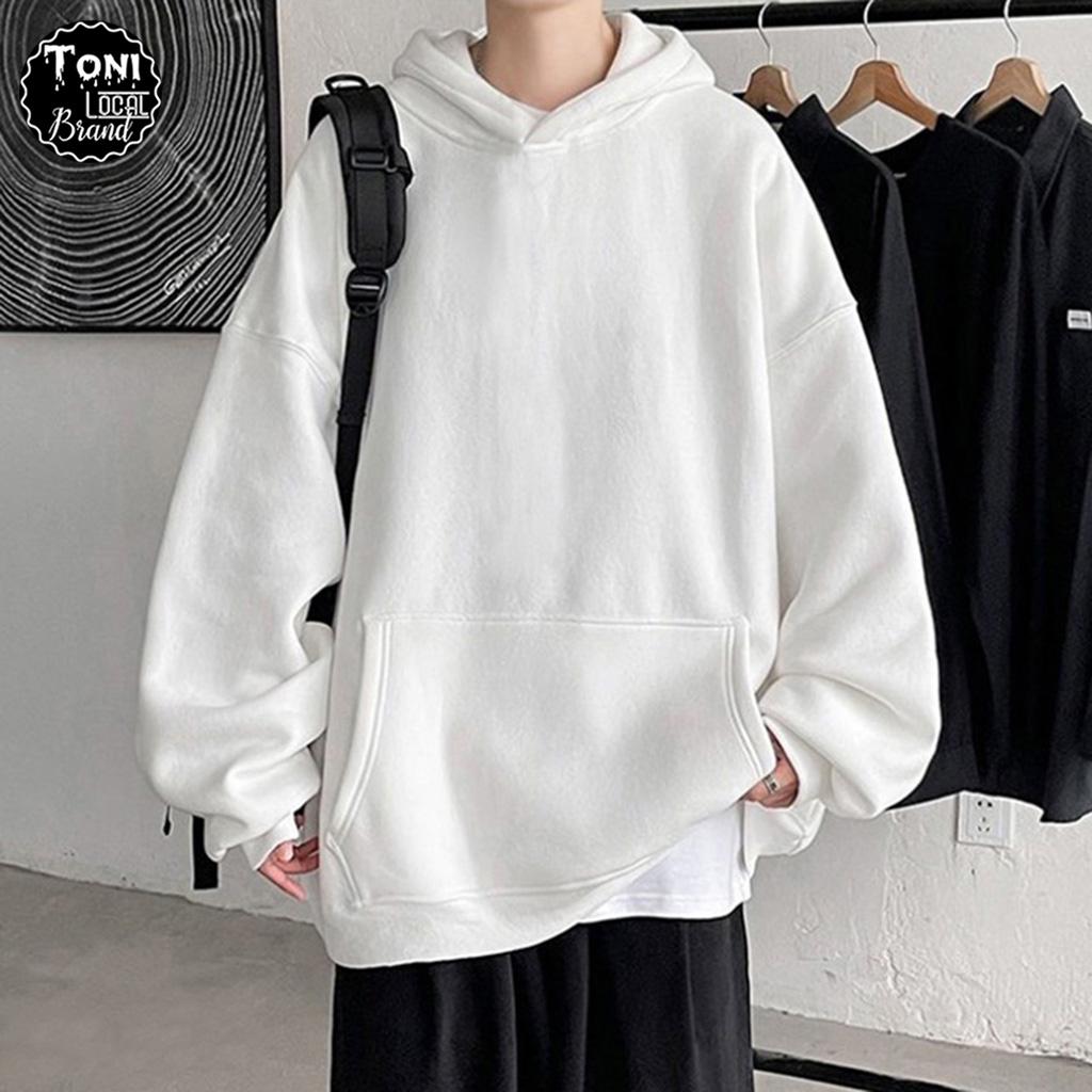 Áo Hoodie Basic Local Brand nỉ bông form rộng Unisex giữ ấm chống nắng (HD1000L - Full Box - Kèm Video Ảnh Thật)