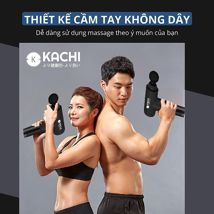 Máy Massage Trị Liệu Cầm Tay Không Dây KẠCHI MK340 24W  Giúp Giảm Đau Nhức Giảm Căng Cơ - Hỗ Trợ Mát Xa Chuyên Sâu, Giảm Đau Cơ, Cứng Khớp