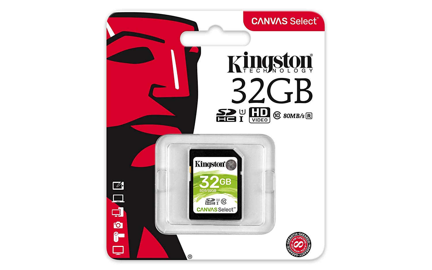 Thẻ nhớ SDHC 32GB Kingston Class 10 USH-I - hàng chính hãng