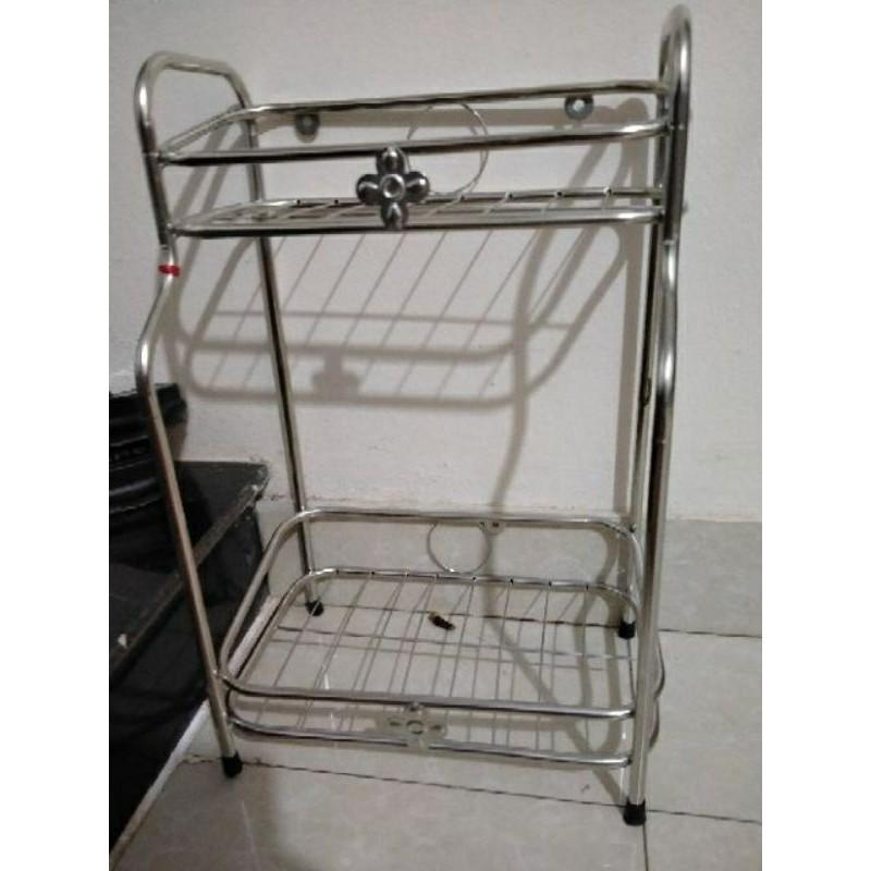 Kệ inox 2 tầng để gia vị hàng đẹp