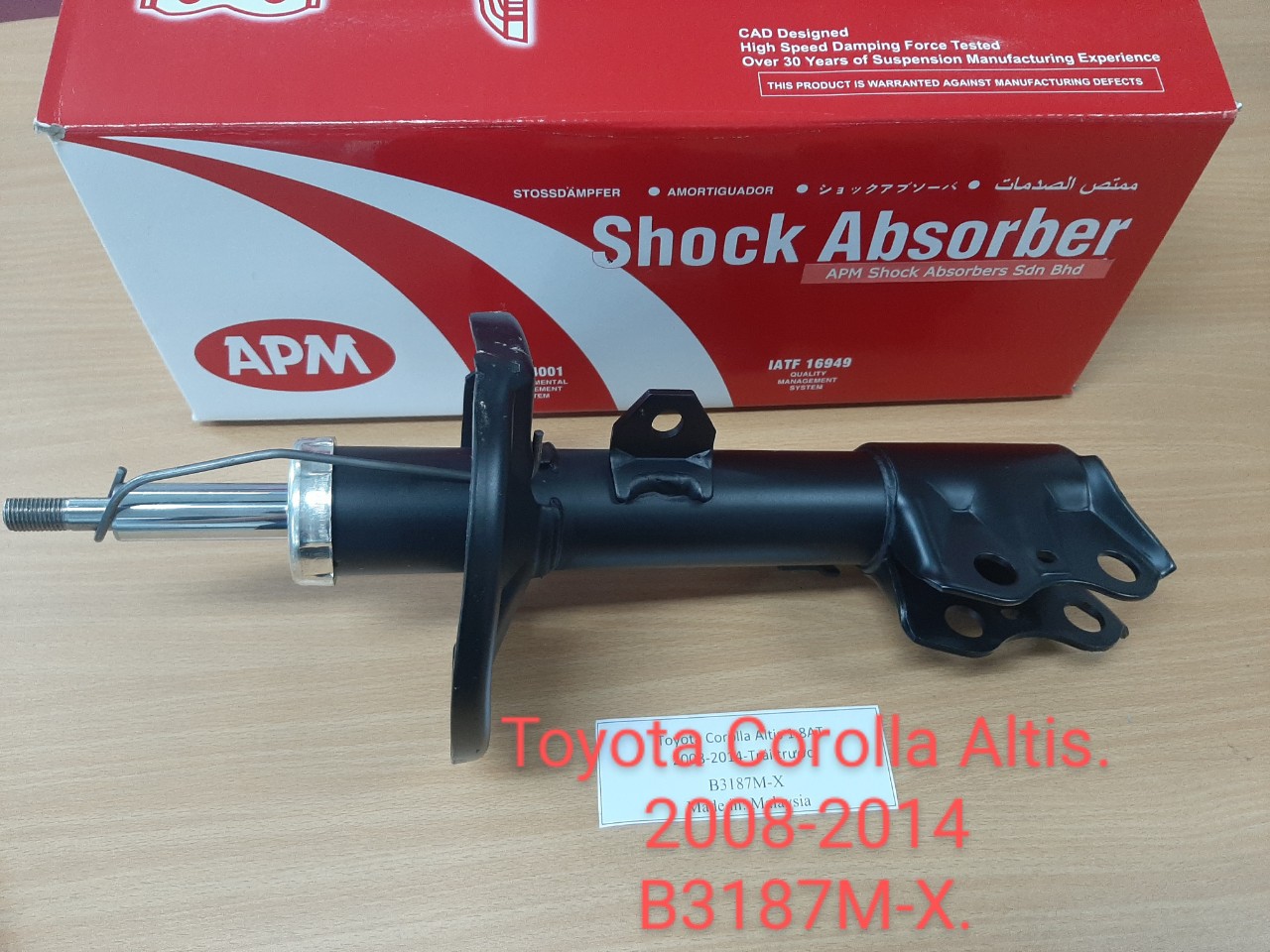 GIẢM XÓC (SHOCK ABSORBER) TOYOTA COROLLA ALTIS 1.8AT (ĐỜI 2008-2014) TRÁI TRƯỚC