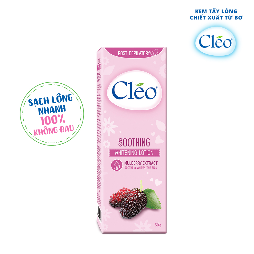 Sữa Dưỡng Dịu Da Sau Tẩy Lông Cléo Giúp Trắng Da (50g)