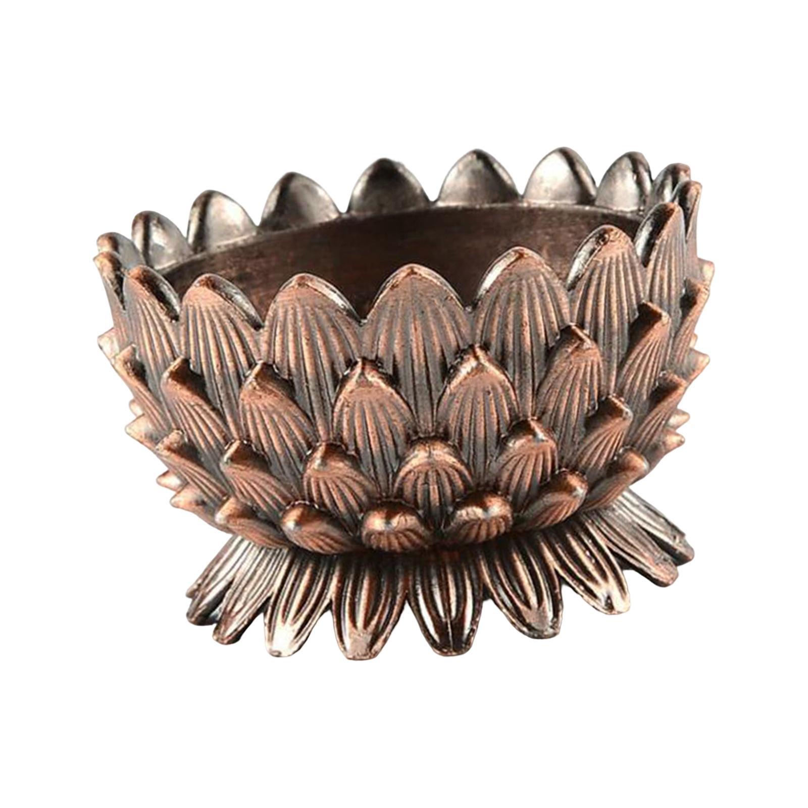 Lotus Ghee Lamp Holder Tea Light Holder Buddhist Supplies Oil Lamp Temples