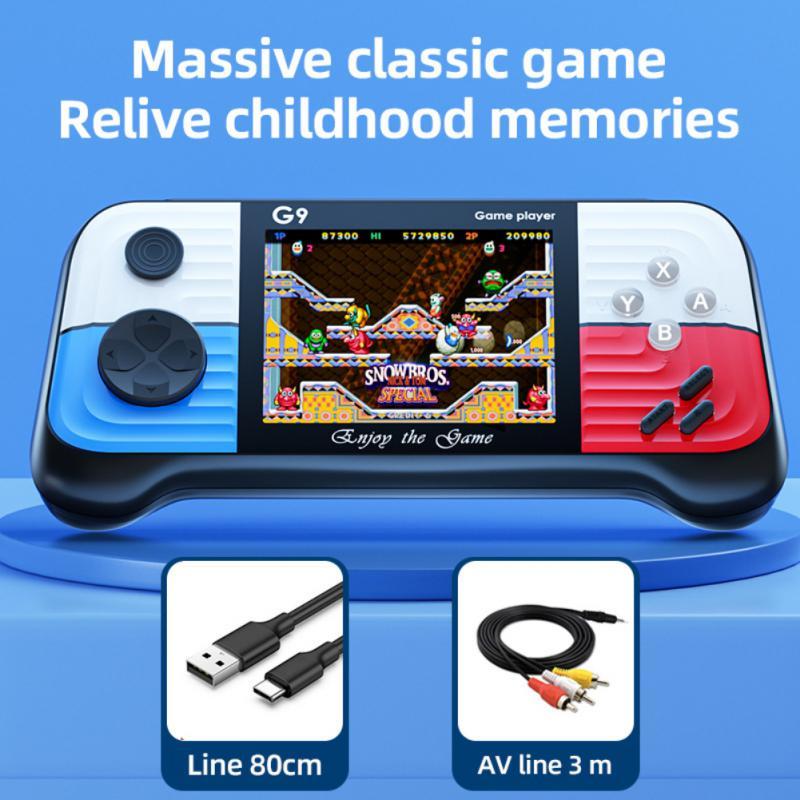 G9 Retro Di Động Mini Cầm Tay Video Máy Chơi Game 8-Bit Màn Hình LCD Màu 3.0 Inch Trẻ Em Màu Người Chơi Game Tích Hợp 666 Trò Chơi Kid Quà Tặng