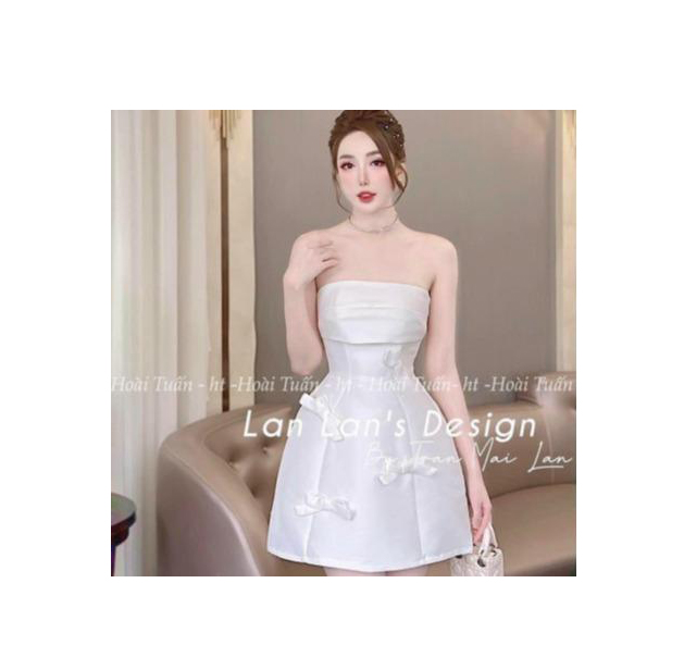 ĐẦM CÚP NGỰC KÈM ÁO KHOÁC KHỈ  Mẫu Mới 2023 - Thiên Mây QC012