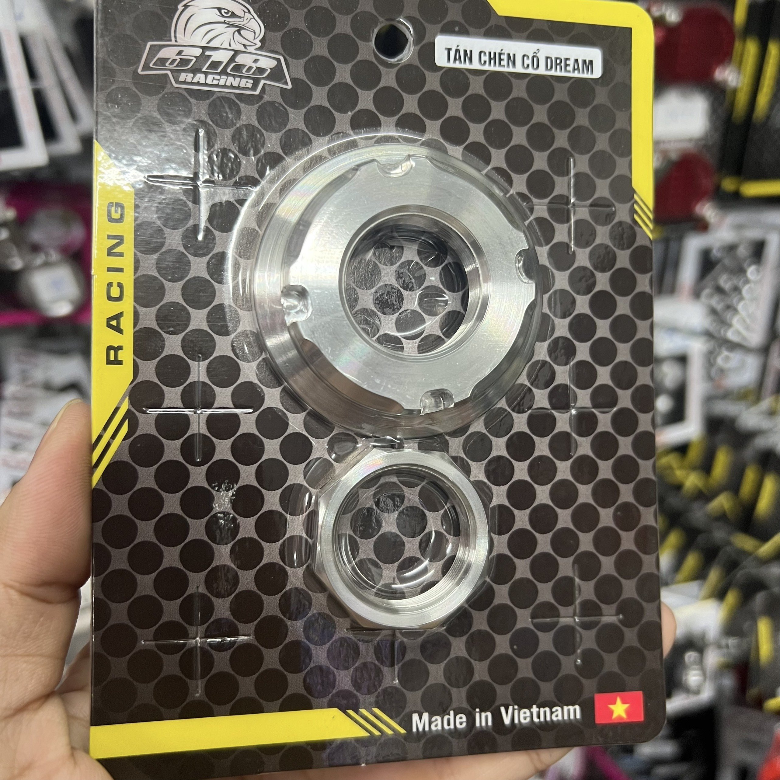 Tán chén cổ dành cho Dream, Wave, Future Inox 304 - 618
