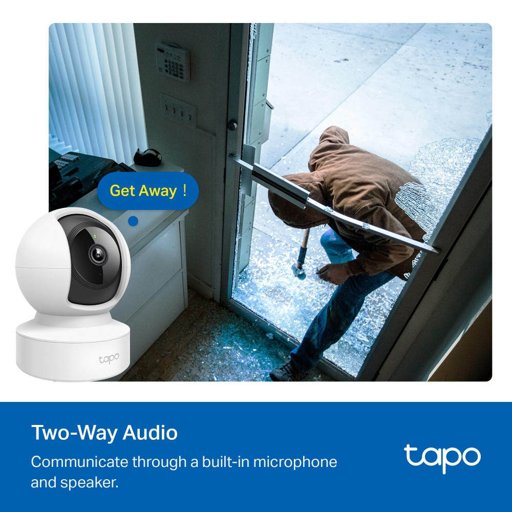 Camera trong nhà TP-Link Tapo C202 - Full HD 1080p, Quay quét 360, Đàm thoại 2 chiều - Hàng chính hãng