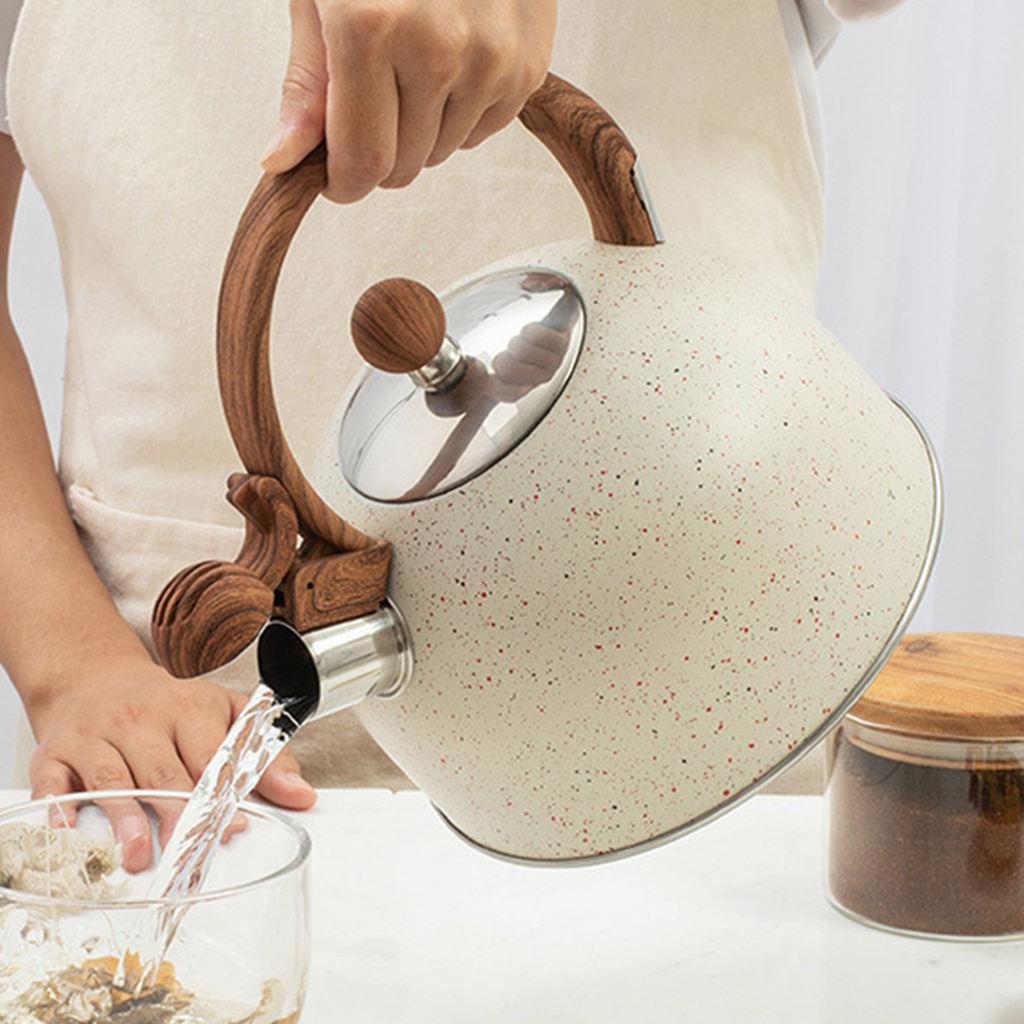2.5L Whistling Tea Kettle Tea Pot Food Grade Water Kettle Bakelite Handle