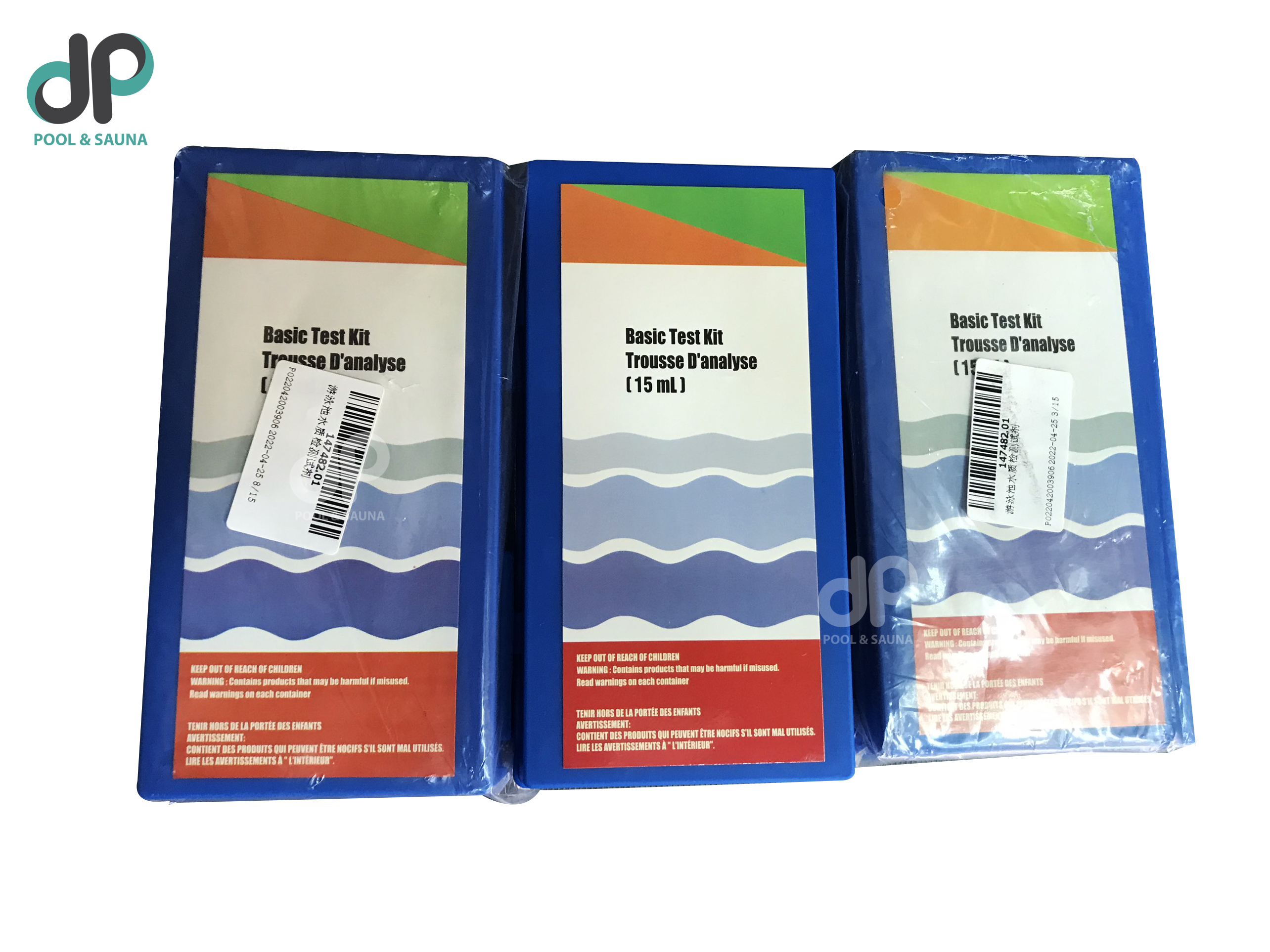 Bộ thử nước hồ bơi 2 trong 1 OTO và PHENOL RED - Basic Test Kit Trousse D'analyse (15ml)