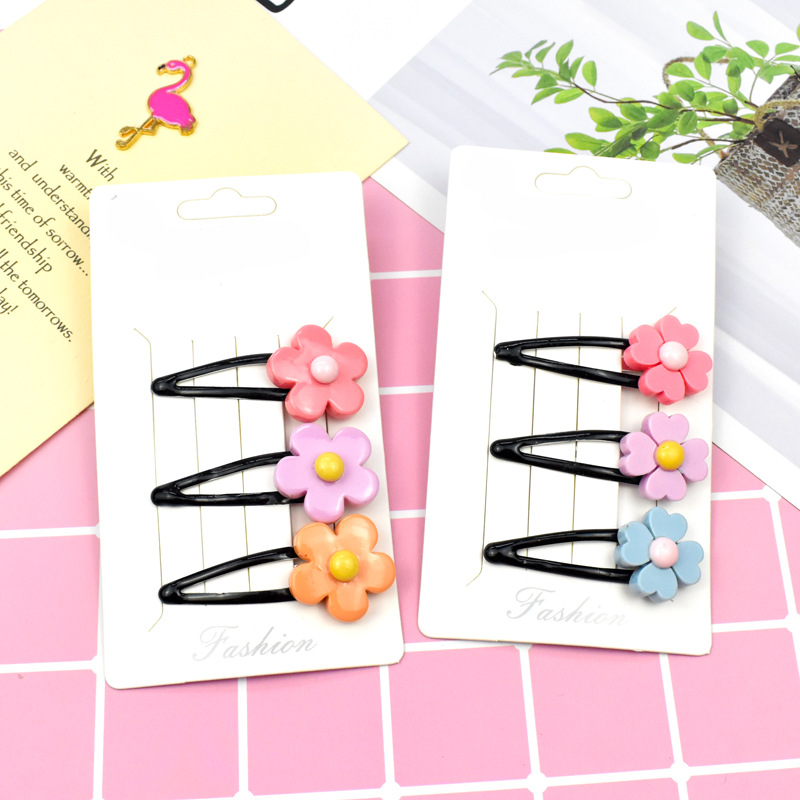 Set 3 kẹp tóc dễ thương cho bé - giao hình ngẫu nhiên