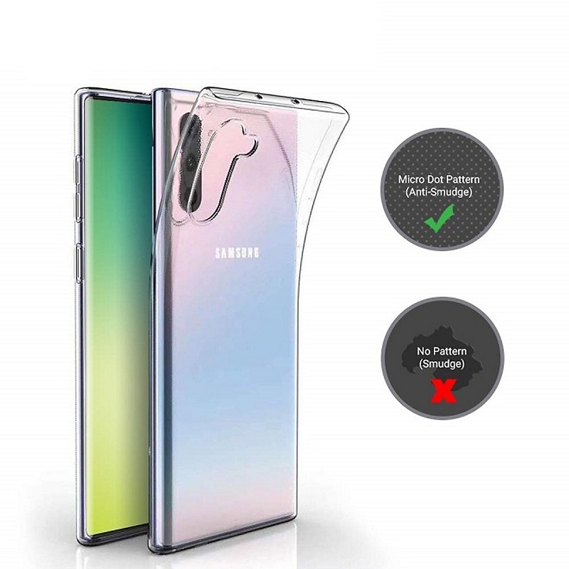 Ốp lưng dành cho Samsung Galaxy Note 10 silicon dẻo trong suốt Loại A+