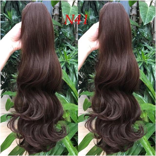 TÓC GIẢ NGOẠM XOĂN DÀI 65CM SIÊU DÀY DẶN KÈM HÌNH THẬT