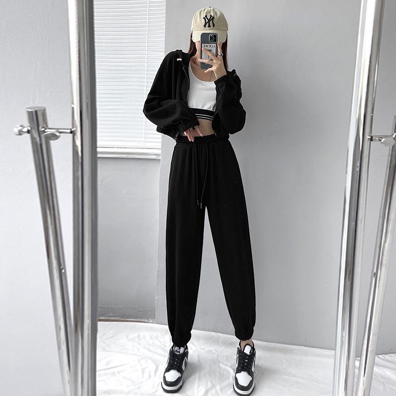 Quần nỉ ống BOOM Unisex - Jogger thun trơn cạp chun dáng rộng ulzzang, QUẦN Nỉ BO GẤU HOT QN21