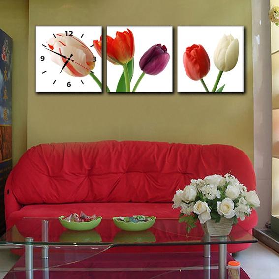 - Đồng hồ treo tường bộ ghép, tranh đồng hồ trang trí nội thất nhà đẹp độc lạ