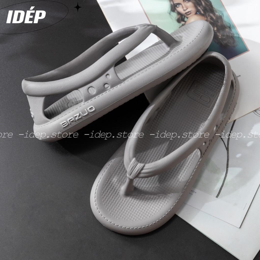 Dép sandal bánh mì quai kẹp (Form Lớn) chất EVA siêu nhẹ đi mưa, đi biển ullzang iDÉP- GL078