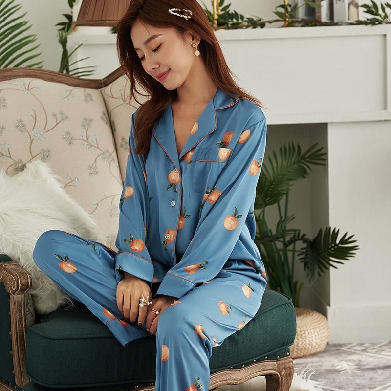 Bộ Lụa Mặc Nhà ️Đồ Ngủ Pijama Lụa Cao Cấp Siêu Mát Mềm Mịn - ELSA