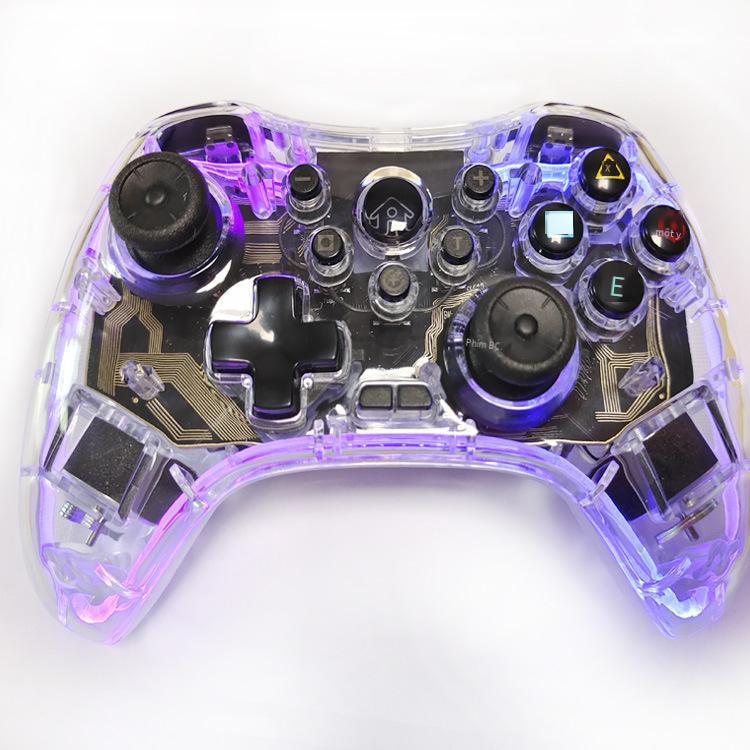 Vận Chuyển Nhanh Android Bluetooth Tay Cầm Chơi Game Không Dây Công Tắc Tay Cầm Truyền Hình Di Động Hộp Trò Chơi ISO Giả Lập RGB Trong Suốt
