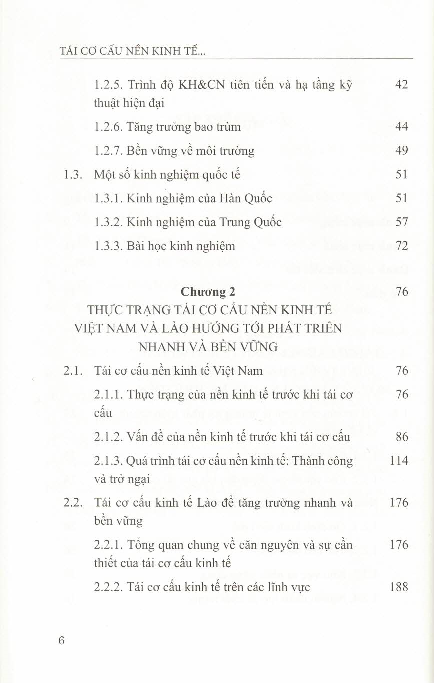 Tái Cơ Cấu nền Kinh Tế Việt Nam & Lào Hướng Tới Phát Triển Nhanh Và Bền Vững