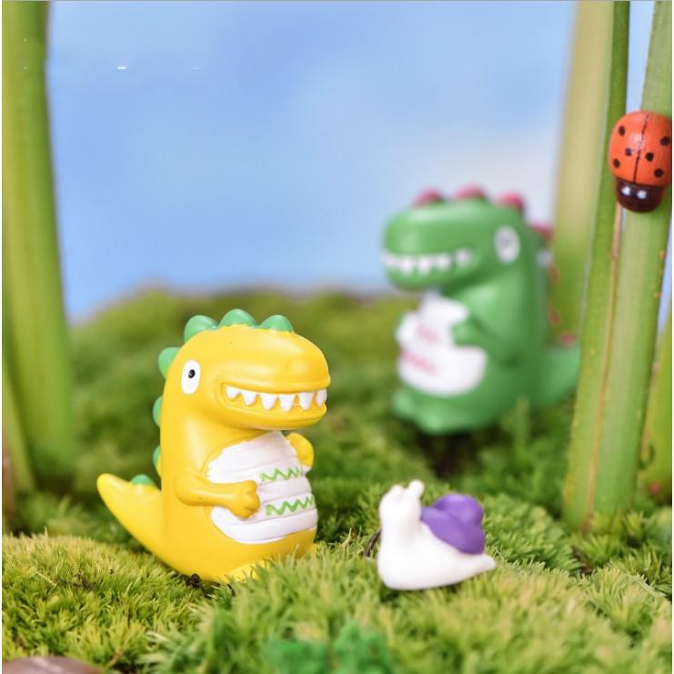 Mô hình khủng long dễ thương dùng trang trí tiểu cảnh, terrarium, móc khóa, DIY