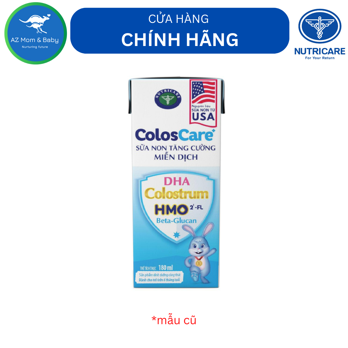 Thùng sữa công thức pha sẵn Nutricare ColosCare (180ml x 48 hộp)- sữa non tăng cường miễn dịch