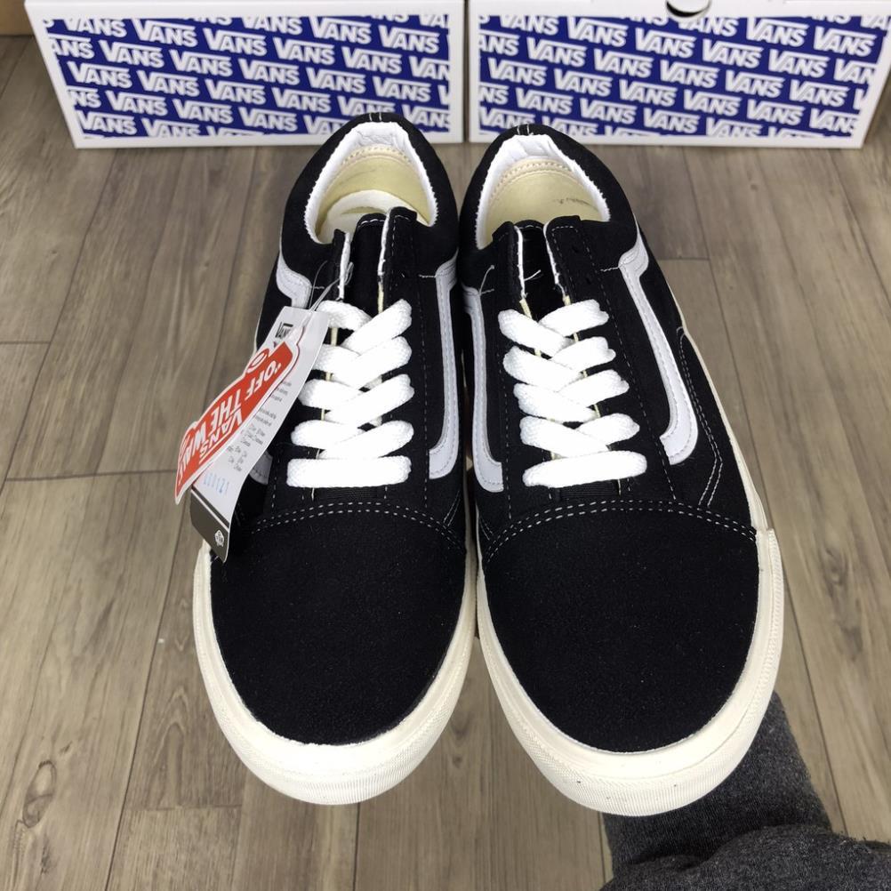 Giầy hàng chất lượng cao Giày Van Classic đen Vaul Caro buộc dây Old Skool