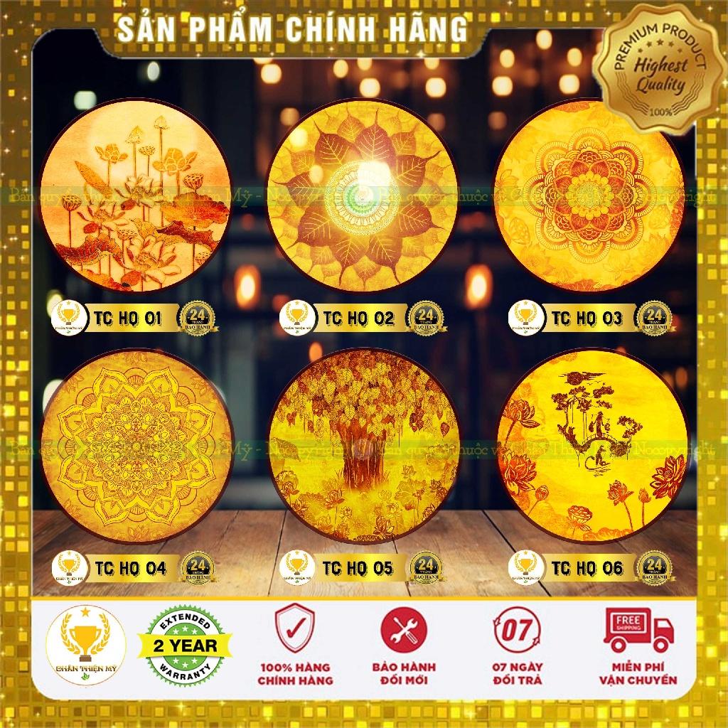 Đèn Thờ Hào Quang Trúc Chỉ In Tròn_M0106