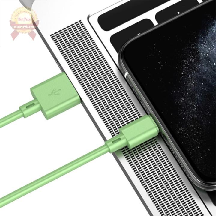 Dây cáp uốn dẻo sạc nhanh QC 3.0 silicon Type C Lightning USB dài 1m 3m cho điện thoại