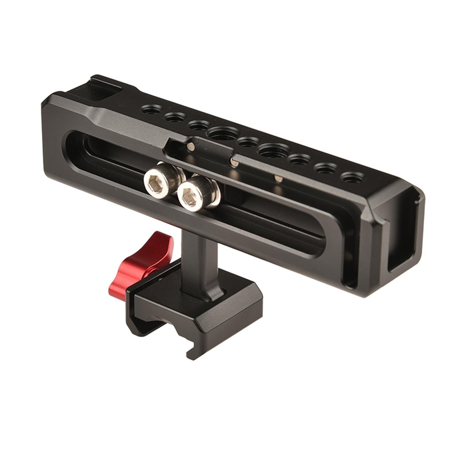 Handle Release Lightweight Multiple 1/4 3/8 Threaded Hole Aluminum Alloy Video Stabilizing Rig for Monitors DSLR Camera Cage