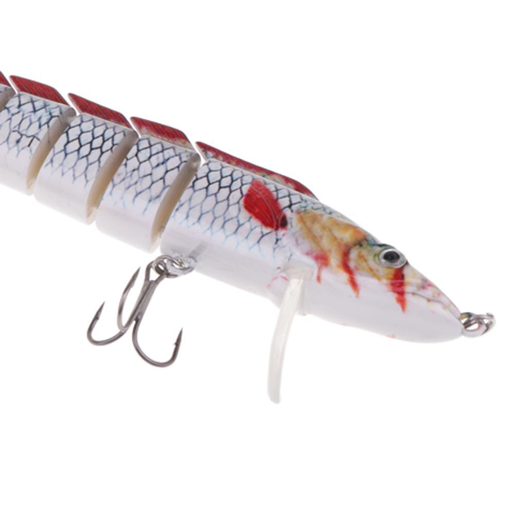 Fishing Bass Lures Multi Jointed Life-like Trout Swimbait Hard Crankbaits