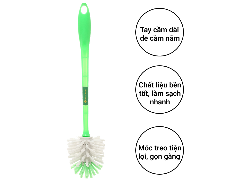 Cọ toilet đầu tròn