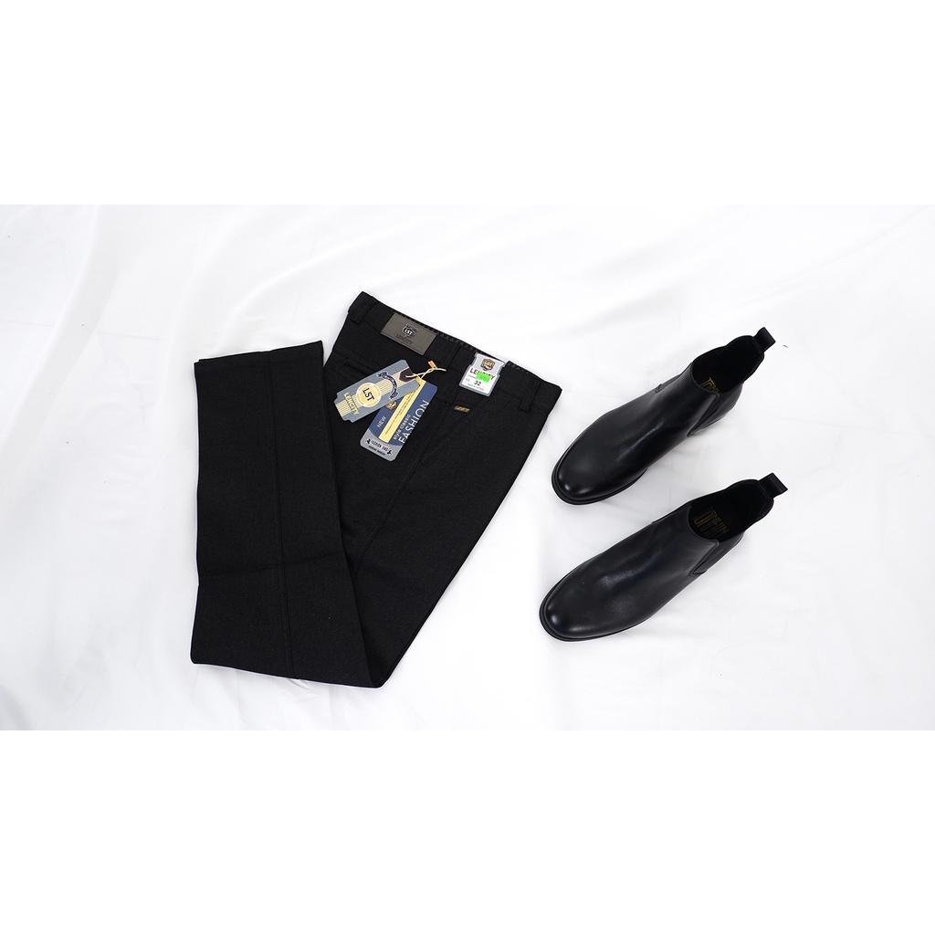 Quần Kaki Cao Cấp Phong Cách Công Sở LENCITY Cotton Thoải Mái Co Giãn Siêu Nhẹ Dáng Âu Nam Đen Xanh 5270LTC5
