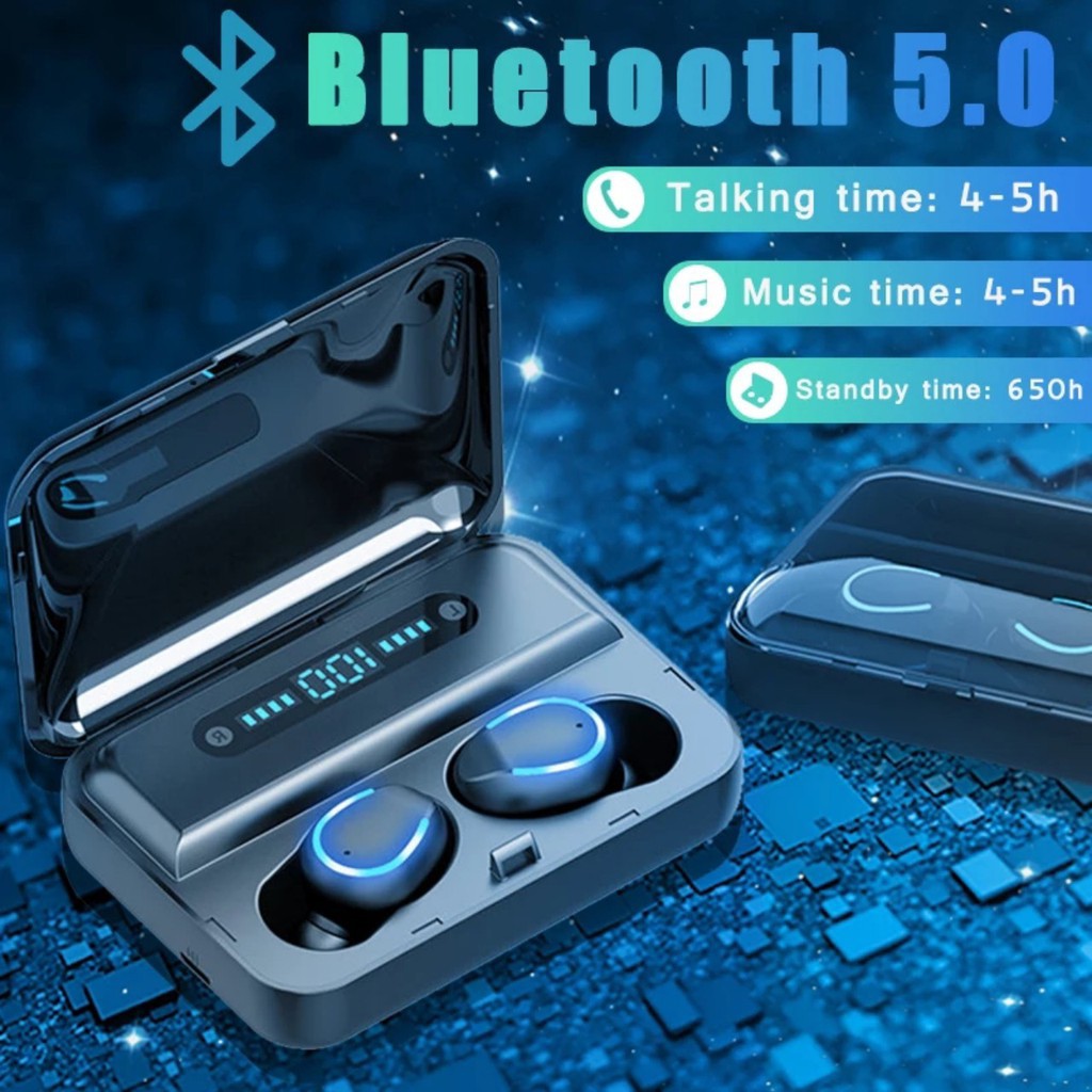 Tai nghe bluetooth Lanith F9 Pro 5.0 - Tai nghe nhét tai kết nối không dây phiên bản quốc tế - Âm bass êm và sâu, chip AIC chống gây chói tai - Thiết kế thời thượng, hiện đại - Hàng nhập khẩu - TAI0F9PRO