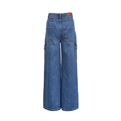 Quần Bò Nữ, Quần Jeans Nũ ỐNg Rộng Cạp CAo Túi Hộp Cho Nữ Đẹp Store 257