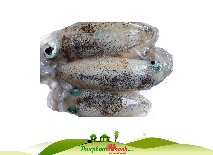 Mực lá tươi 3-6 con/kg - Khay 500g