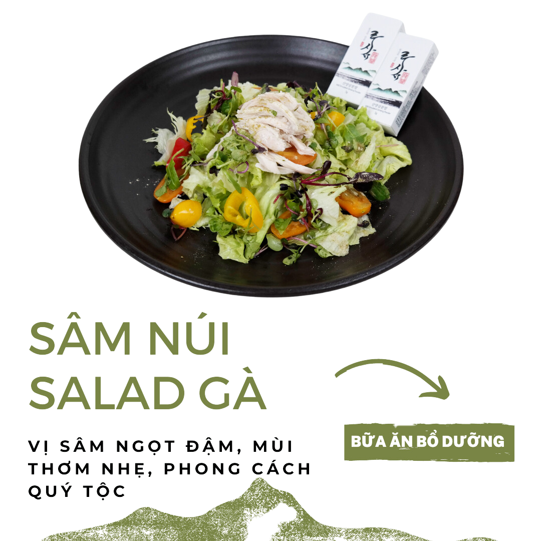 Bột Sâm Núi Nguyên Chất Lasham Hàn Quốc - Combo 5 gói lẻ