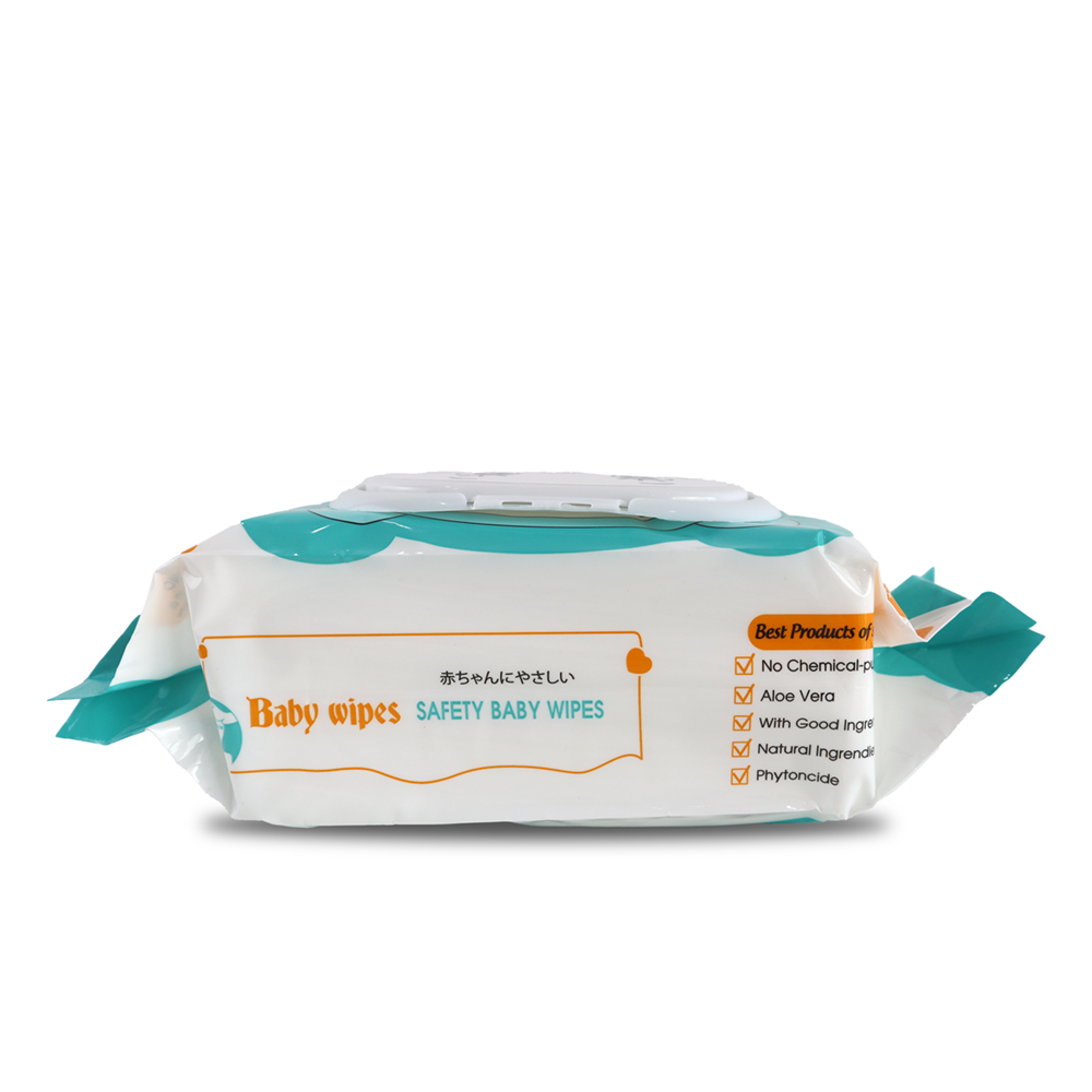 Khăn ướt không cồn, mềm mại, an toàn cho mọi loại da, đạt chuẩn sức khỏe SGS - 80 tờ/gói