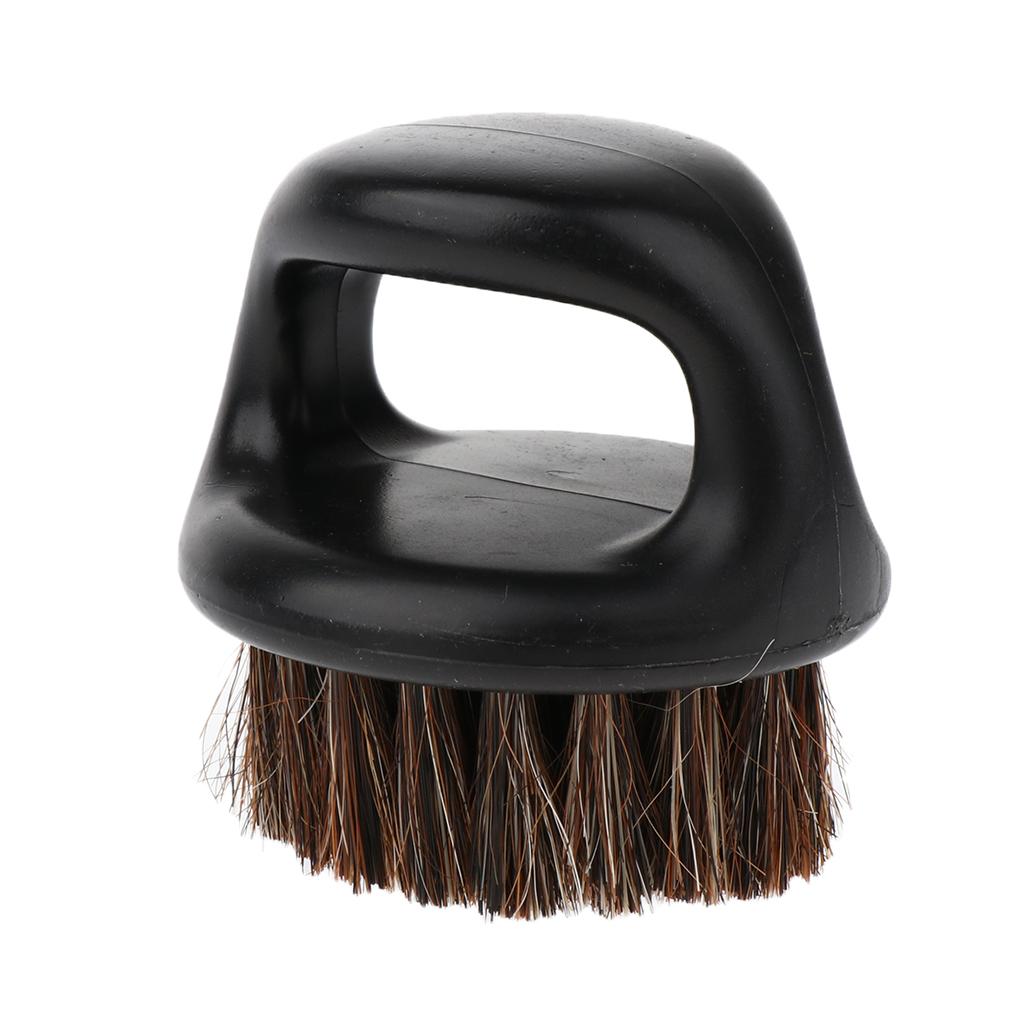 Portable Men's Beard Shaving Brush with Handle Round Mustache Modeling Tool for Men's Daily Shaving