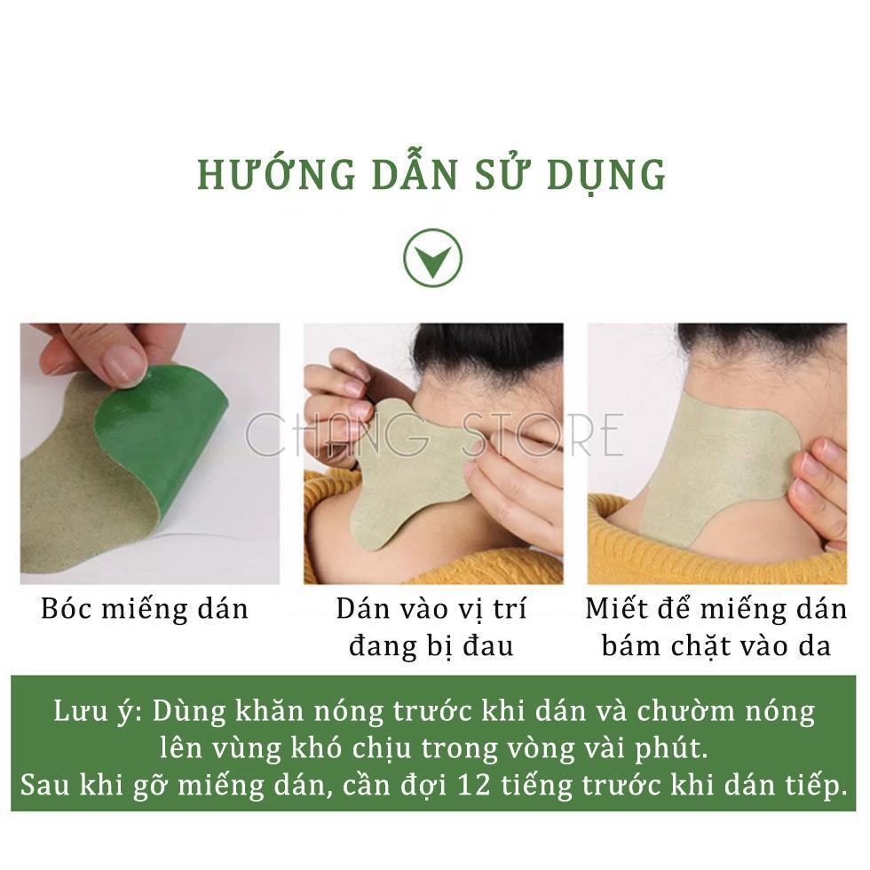 Hộp 12 Miếng Dán Vai Gáy Đông Y Thảo Dược Giảm Đau Lưng, Thoái Hóa Cột Sống |Dũng 1