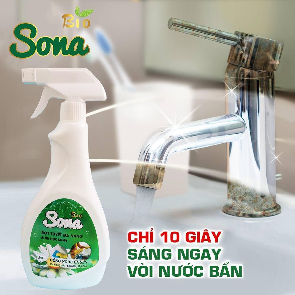 Xịt đa năng tẩy rửa vết bẩn vệ sinh nhà bếp sạch sẽ lau kính vệ sinh bề mặt ngừa vi khuẩn 500ml SONAMART_0604