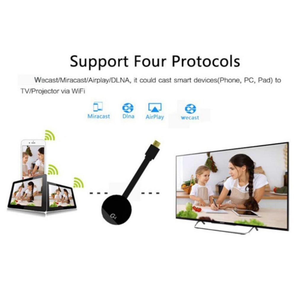 1080P G4 Miracast WiFi Wireless Display   TV  Receiver Cable