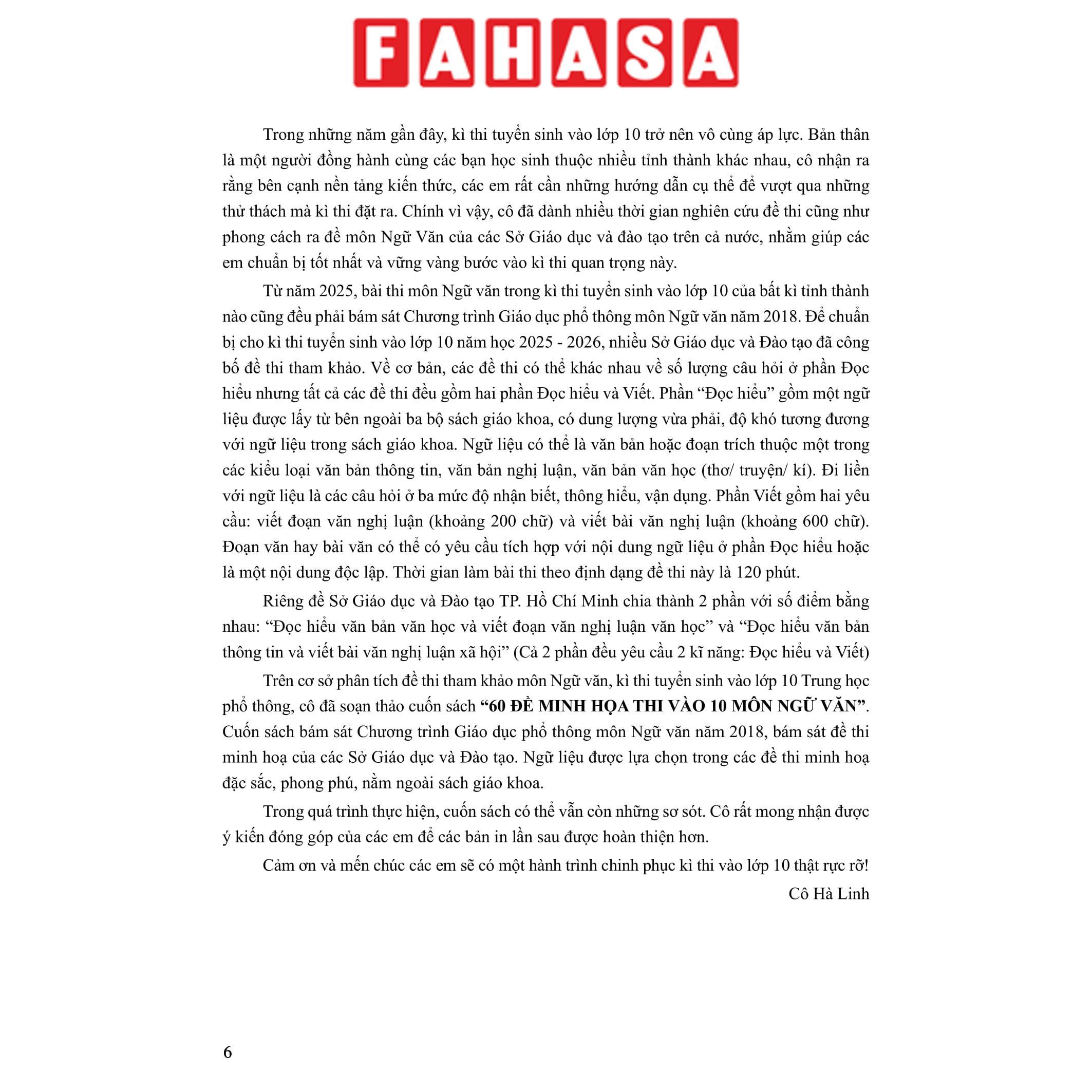 Sách - Sách Đề Minh Họa Thi Vào 10 Môn Toán, Văn, Anh 2026