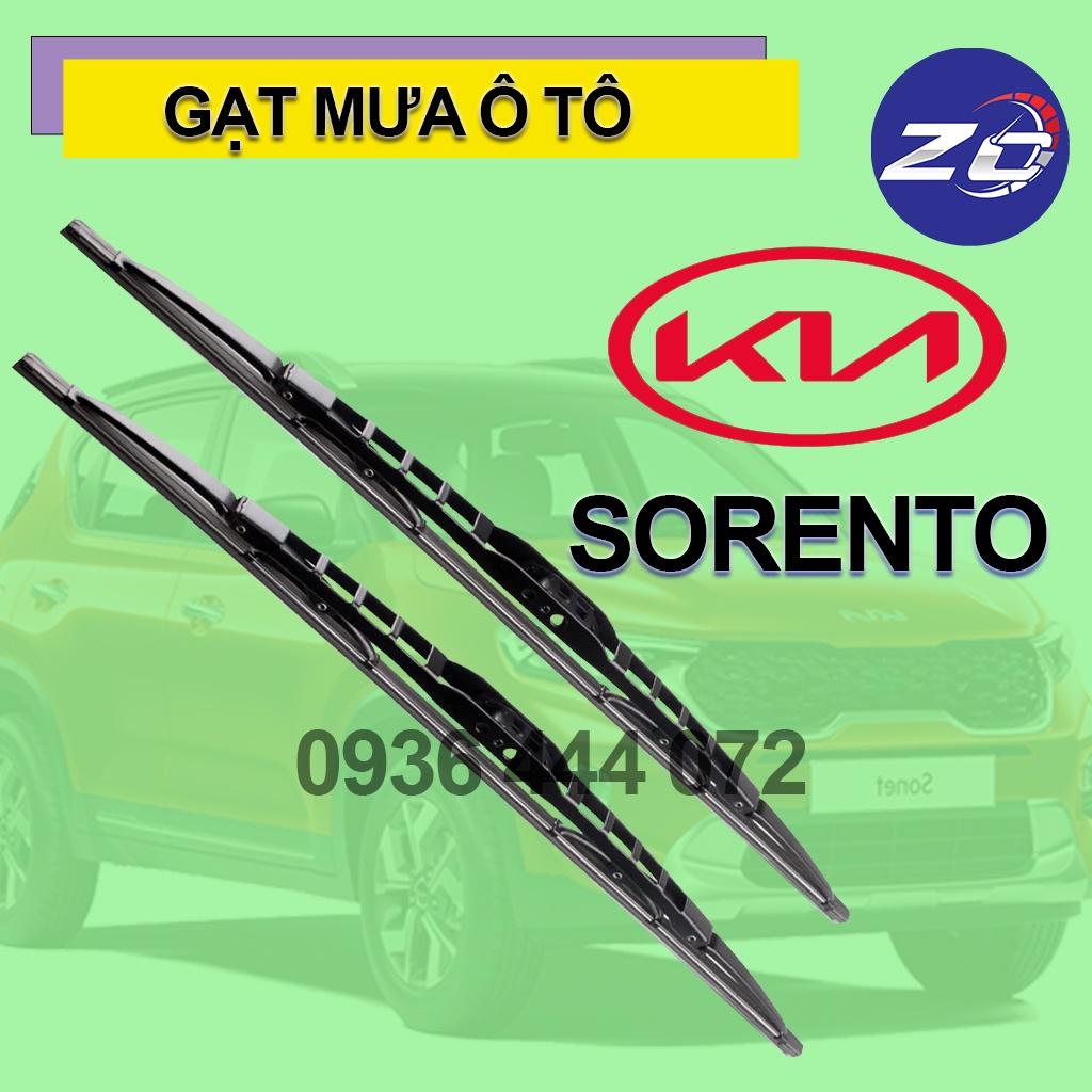 Cặp cần gạt mưa xe Kia Sorento (2002-2022) khung xương, chổi gạt kính xe oto, thanh gạt nước mưa