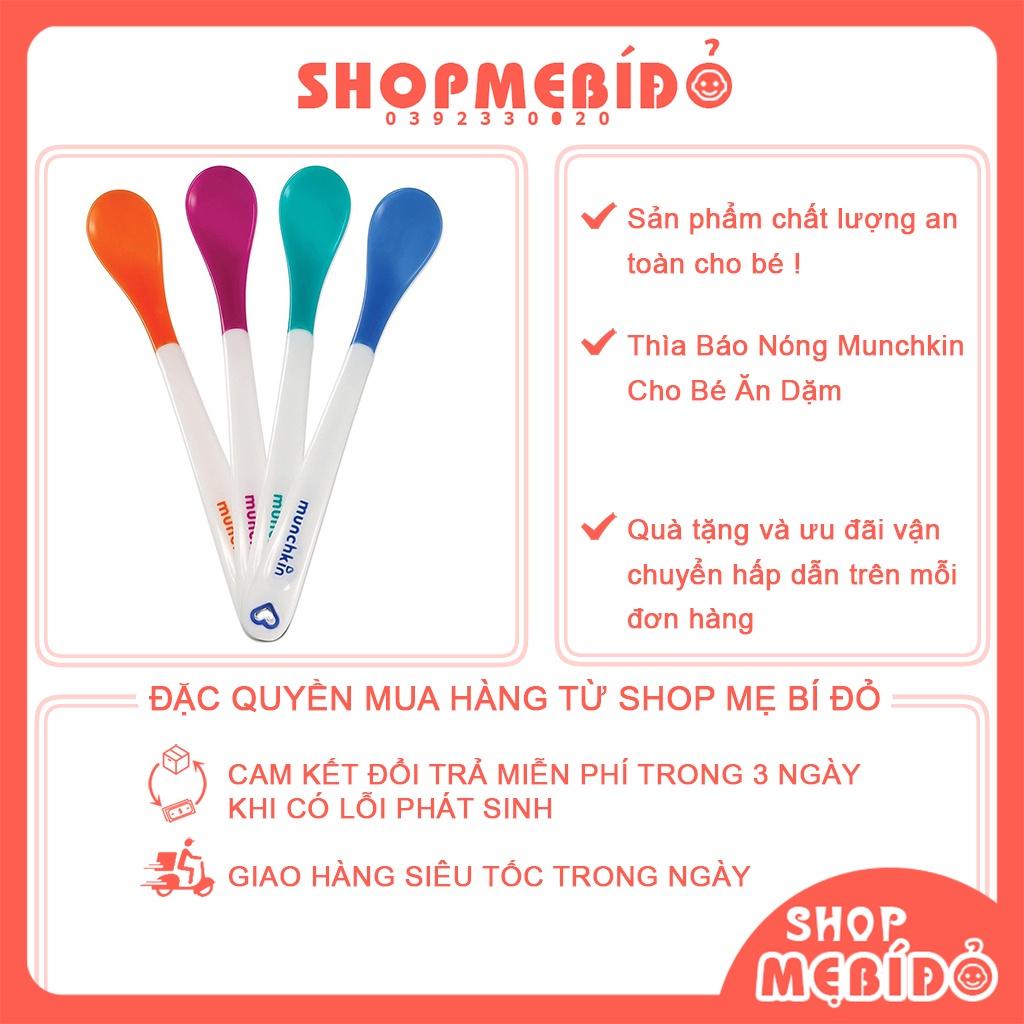 Thìa Báo Nóng Munchkin Cho Bé Ăn Dặm Shop Mẹ Bí Đỏ AT08H