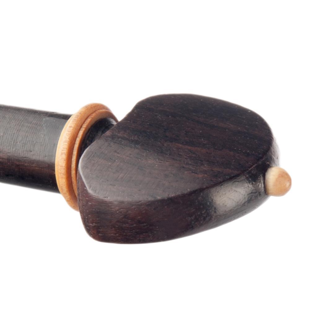 1 Set Ebony 4/4 Violin Parts with Tailpiece Tuner Tuning Peg
