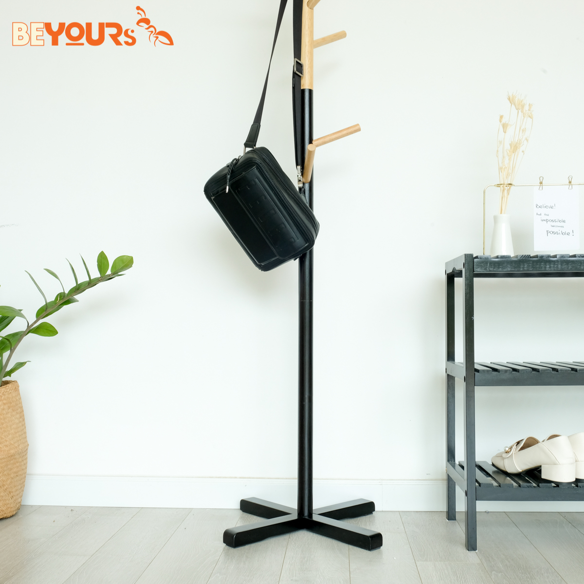 Cây Treo Quần Áo Đồ Gỗ BEYOURs Thông Minh - Móc Treo Quần Áo Standing Hanger - Nội Thất Phòng Khách, Phòng Ngủ